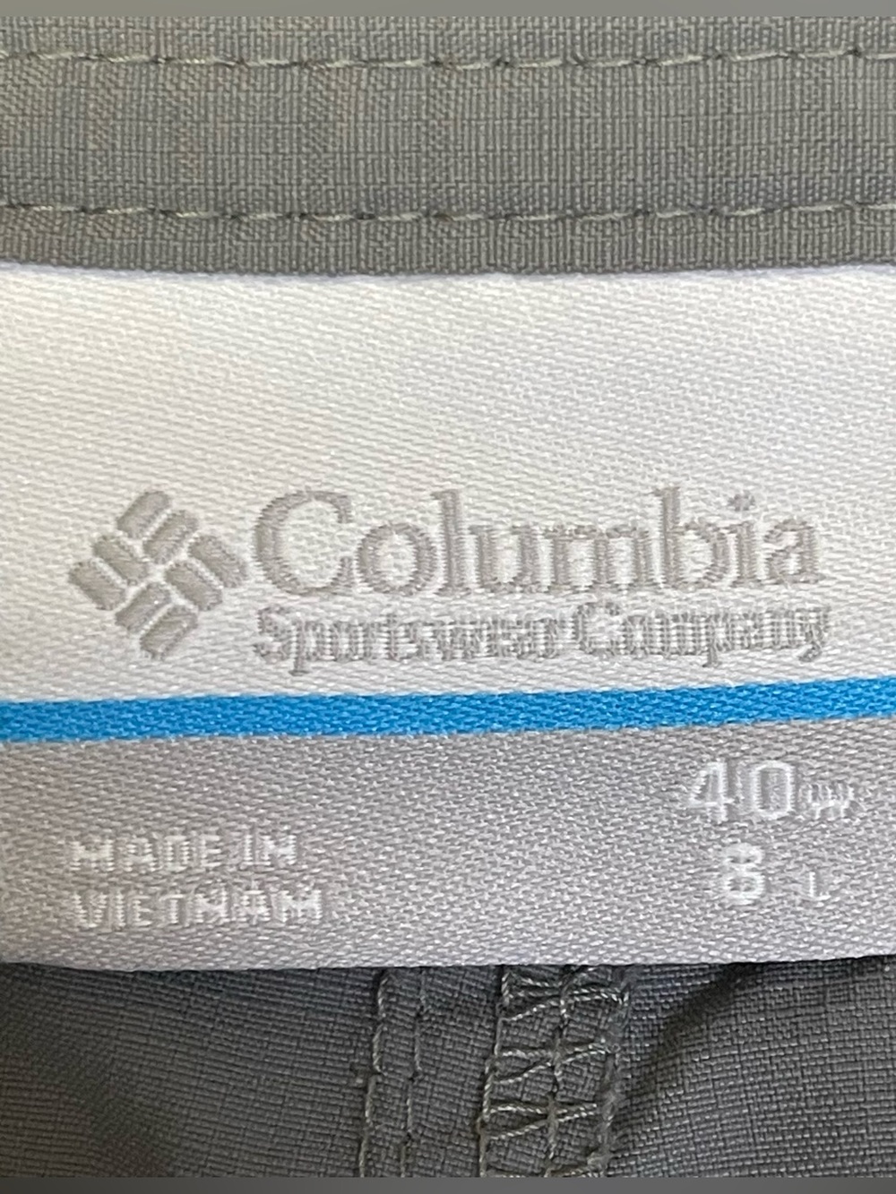 Columbia Sportswear Co. Men's 40 Gray Cargo Shorts Performance Fishing Gear - Picture 3 of 9